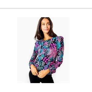 Lilly Pulitzer print sweatshirt- brand new
